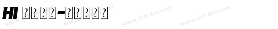 hi 甜柚字体字体转换